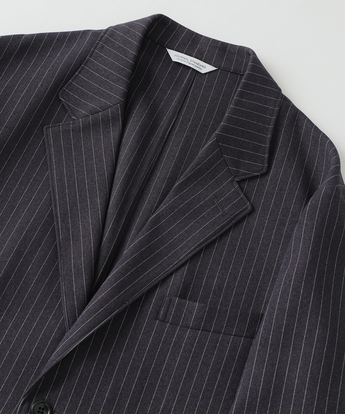JOURNAL STANDARD（ジャーナルスタンダード）の「ポリ フランネル フィールド ジャケット（テーラードジャケット・メンズ・チャコールグレー/ブラック/ブラック系その他・SMALL/LARGE/MEDIUM）」の4枚目の写真