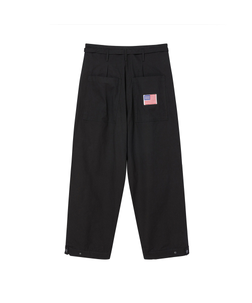 Beyond Closet（-）の「[COLLECTION LINE] ベルトディテール コットン ワイドパンツ ブラック（その他パンツ・メンズ・その他・MEDIUM/LARGE）」の3枚目の写真