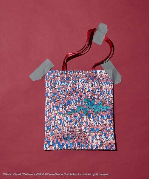 AMERICAN HOLIC(アメリカンホリック)の「【WHERE'S WALLY?】MAPプリントトートBAG(トートバッグ・レディース・レッド/イエロー/ピンク/ブルー・FREE)」の15枚目の写真