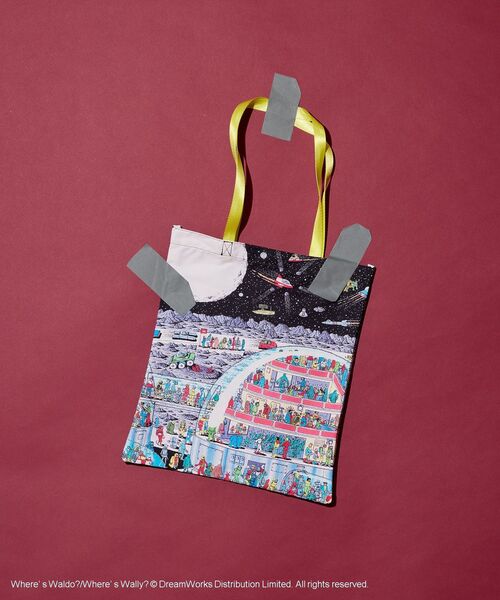 AMERICAN HOLIC(アメリカンホリック)の「【WHERE'S WALLY?】MAPプリントトートBAG(トートバッグ・レディース・レッド/イエロー/ピンク/ブルー・FREE)」の19枚目の写真