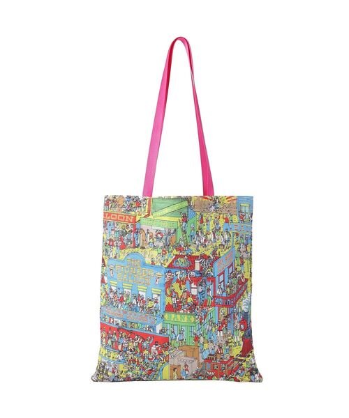 AMERICAN HOLIC(アメリカンホリック)の「【WHERE'S WALLY?】MAPプリントトートBAG(トートバッグ・レディース・レッド/イエロー/ピンク/ブルー・FREE)」の6枚目の写真