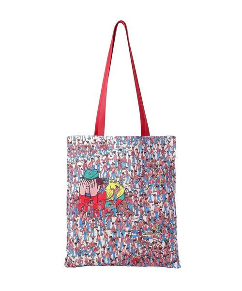 AMERICAN HOLIC(アメリカンホリック)の「【WHERE'S WALLY?】MAPプリントトートBAG(トートバッグ・レディース・レッド/イエロー/ピンク/ブルー・FREE)」の7枚目の写真