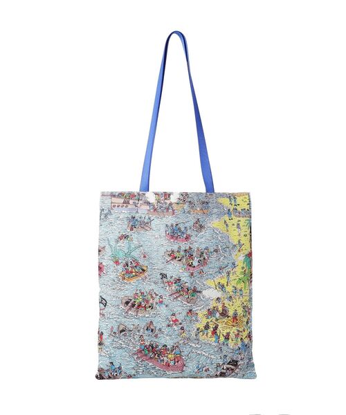 AMERICAN HOLIC(アメリカンホリック)の「【WHERE'S WALLY?】MAPプリントトートBAG(トートバッグ・レディース・レッド/イエロー/ピンク/ブルー・FREE)」の9枚目の写真
