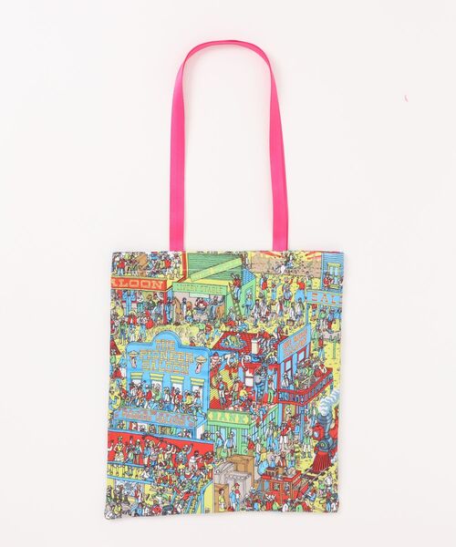 AMERICAN HOLIC(アメリカンホリック)の「【WHERE'S WALLY?】MAPプリントトートBAG(トートバッグ・レディース・レッド/イエロー/ピンク/ブルー・FREE)」の11枚目の写真