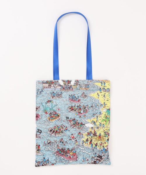 AMERICAN HOLIC(アメリカンホリック)の「【WHERE'S WALLY?】MAPプリントトートBAG(トートバッグ・レディース・レッド/イエロー/ピンク/ブルー・FREE)」の12枚目の写真