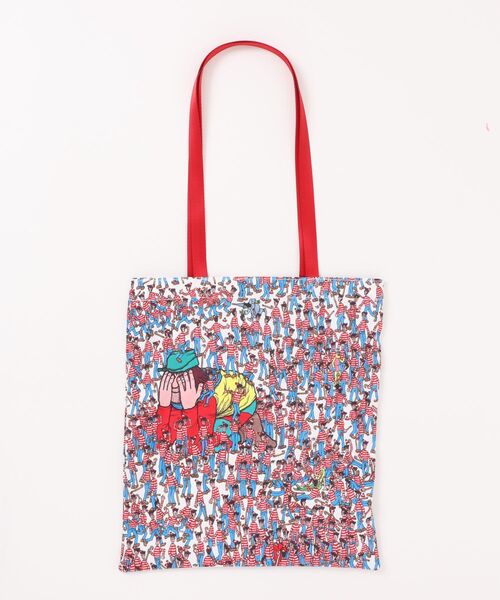 AMERICAN HOLIC(アメリカンホリック)の「【WHERE'S WALLY?】MAPプリントトートBAG(トートバッグ・レディース・レッド/イエロー/ピンク/ブルー・FREE)」の13枚目の写真