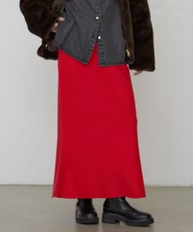 《セットアップ可》スウェットライクフレアスカート 秋服