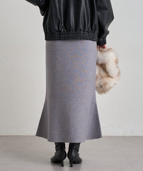 LOUNGEDRESS(ラウンジドレス)の「《セットアップ可》スウェットライクフレアスカート 秋服(スカート・レディース・ライトベージュ/グレー/レッド/ブラック・FREE)」の16枚目の写真