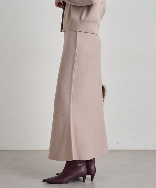 LOUNGEDRESS(ラウンジドレス)の「《セットアップ可》スウェットライクフレアスカート 秋服(スカート・レディース・ライトベージュ/グレー/レッド/ブラック・FREE)」の19枚目の写真
