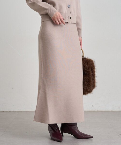 LOUNGEDRESS(ラウンジドレス)の「《セットアップ可》スウェットライクフレアスカート 秋服(スカート・レディース・ライトベージュ/グレー/レッド/ブラック・FREE)」の21枚目の写真