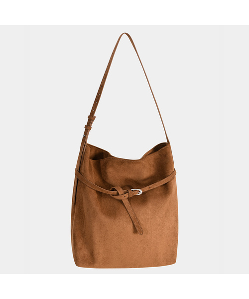 PIGMENT(ピグメント)の「クラシックバックルボリュームバッグ (TYBE260635)(ショルダーバッグ・レディース・ブラウン/キャメル・FREE)」の2枚目の写真