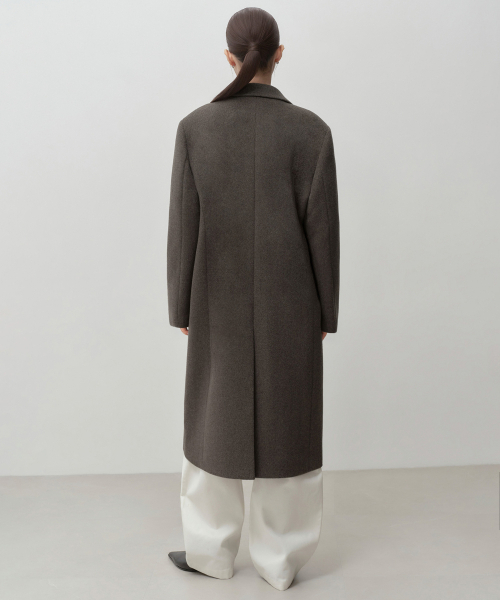 MUSINSA STANDARD WOMAN（ムシンサスタンダードウーマン）の「ウィメンズカシミヤブレンドダブルチェスターロングコート[トープ]（チェスターコート・レディース・その他・SMALL/MEDIUM/LARGE/X-SMALL）」の3枚目の写真