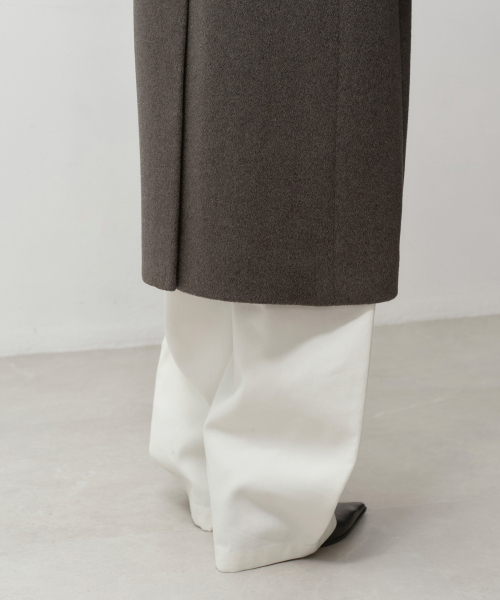 MUSINSA STANDARD WOMAN（ムシンサスタンダードウーマン）の「ウィメンズカシミヤブレンドダブルチェスターロングコート[トープ]（チェスターコート・レディース・その他・SMALL/MEDIUM/LARGE/X-SMALL）」の7枚目の写真
