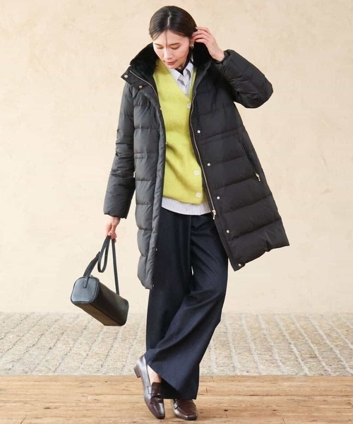 MK MICHEL KLEIN（エムケーミッシェルクラン）の「[裏起毛/洗える]デニムライクワイドパンツ（デニムパンツ・レディース・ネイビー・38）」の21枚目の写真