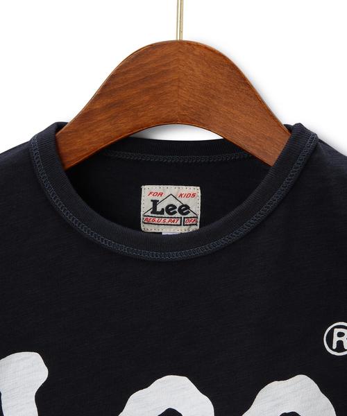 Lee(リー)の「WEB限定【LEE(リー)】ロゴ プリント Tシャツ(Tシャツ/カットソー・キッズ・ネイビー/ホワイト・100cm/110cm/120cm)」の4枚目の写真