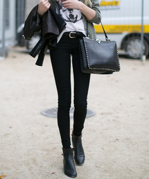 RES DENIM | RES DENIM（レスデニム） スキニーパンツTrashqueen Skinnyブラックストレッチ(デニムパンツ)