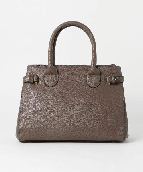 PLAIN CLOTHING（プレーンクロージング）の「スクエアハンドバッグ【PLAIN CLOTHING】（ショルダーバッグ・レディース・カーキ/ブラック/ベージュ/ネイビー/レッド/キャメル/グレー・FREE）」の21枚目の写真