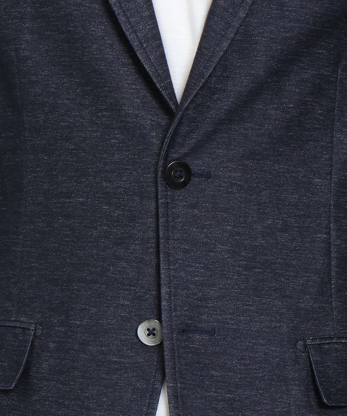 ABAHOUSE（アバハウス）の「【FLEX JACKET/セットアップ対応】ハイゲージジャージージャケット（テーラードジャケット・メンズ・ネイビー/グレー・44/46/48/50）」の6枚目の写真