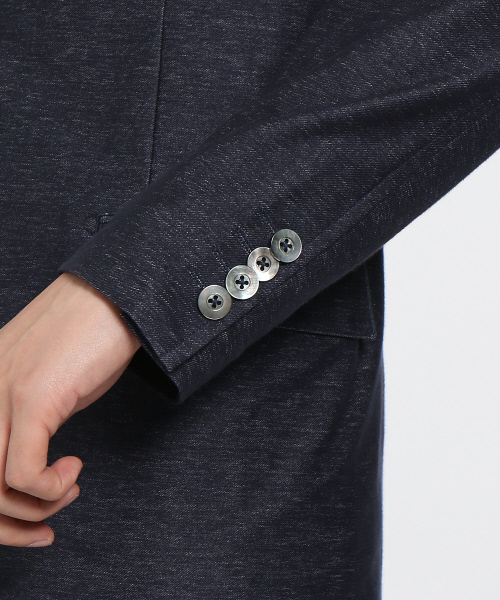 ABAHOUSE（アバハウス）の「【FLEX JACKET/セットアップ対応】ハイゲージジャージージャケット（テーラードジャケット・メンズ・ネイビー/グレー・44/46/48/50）」の8枚目の写真