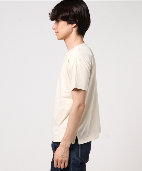Snow Peak(スノーピーク)の「オーガニックワイドティーシャツ(Tシャツ/カットソー・メンズ・オフホワイト/グレー/ネイビー・X-LARGE/SMALL/LARGE/MEDIUM)」の6枚目の写真