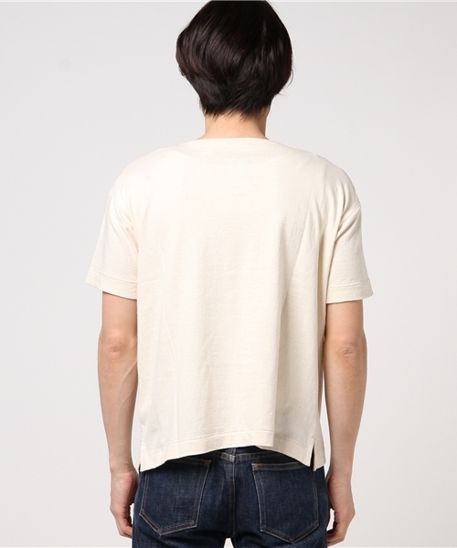 Snow Peak(スノーピーク)の「オーガニックワイドティーシャツ(Tシャツ/カットソー・メンズ・オフホワイト/グレー/ネイビー・X-LARGE/SMALL/LARGE/MEDIUM)」の7枚目の写真