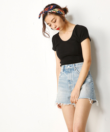 SLY | SHEER STRIPE テレコ TOPS(Tシャツ/カットソー)