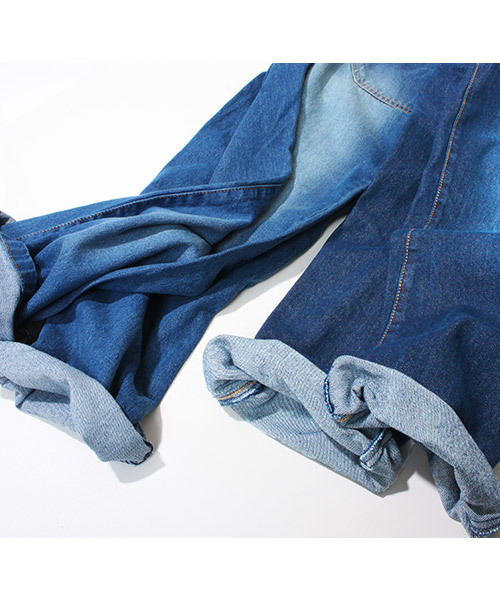 Fashion Letter（ファッションレター）の「ゆるサロペットデニムパンツ（サロペット/オーバーオール・レディース・ネイビー/ブルー・LL/3L/4L/M/L）」の20枚目の写真