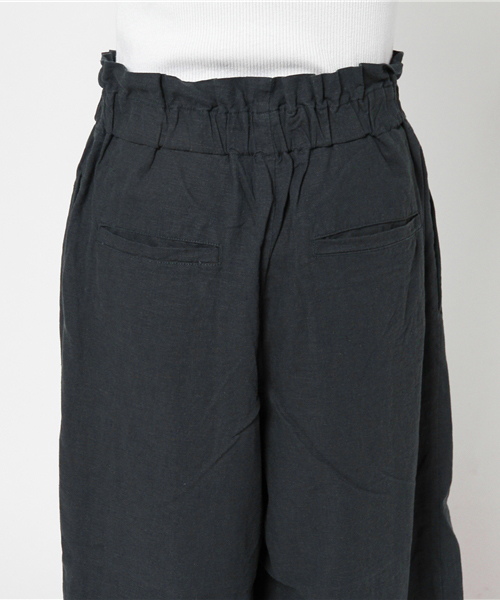 LBC（エルビーシー）の「レーヨン麻ワイドパンツ   （その他パンツ・レディース・ダークグリーン/ネイビー/スカイブルー・LARGE/MEDIUM）」の8枚目の写真