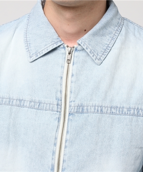 JACKROSE(ジャックローズ)の「デニムジップシャツ(シャツ/ブラウス・メンズ・サックスブルー・M/L/XL)」の5枚目の写真
