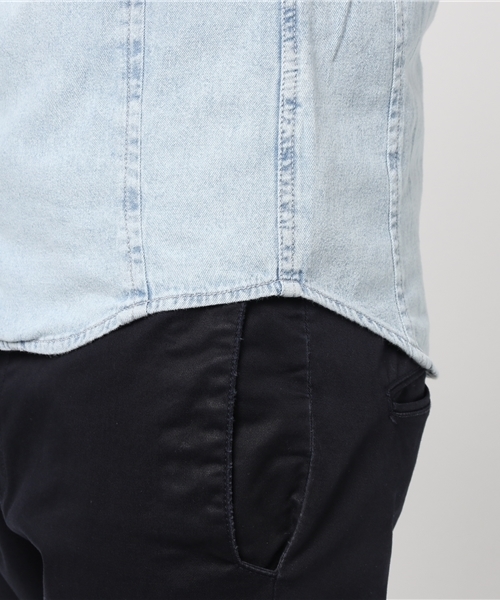 JACKROSE(ジャックローズ)の「デニムジップシャツ(シャツ/ブラウス・メンズ・サックスブルー・M/L/XL)」の7枚目の写真