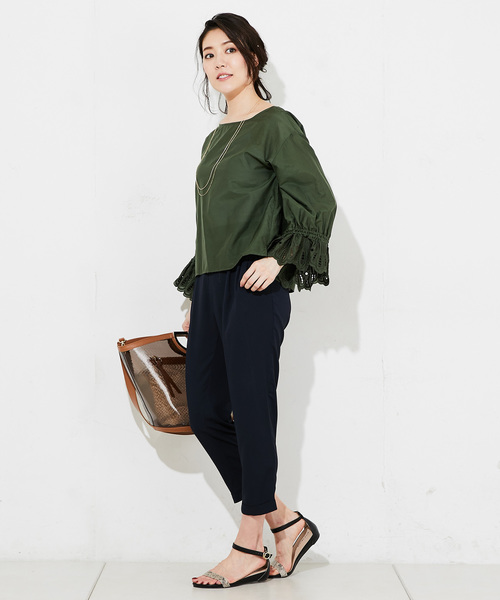 RIVE DROITE（リヴドロワ）の「【通勤服】ジョーゼットジョッパーパンツ（その他パンツ・レディース・ブラック/ネイビー/キャメル・38/36）」の19枚目の写真