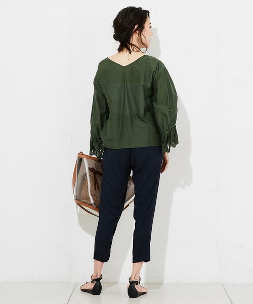 RIVE DROITE（リヴドロワ）の「【通勤服】ジョーゼットジョッパーパンツ（その他パンツ・レディース・ブラック/ネイビー/キャメル・38/36）」の18枚目の写真