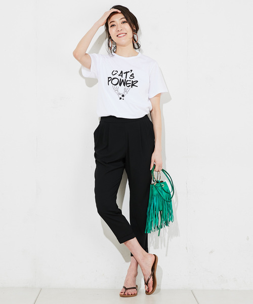 RIVE DROITE（リヴドロワ）の「【通勤服】ジョーゼットジョッパーパンツ（その他パンツ・レディース・ブラック/ネイビー/キャメル・38/36）」の6枚目の写真