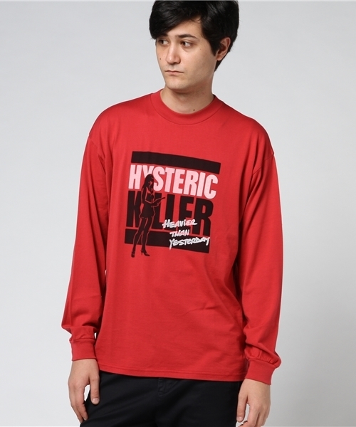 HYSTERIC GLAMOUR（ヒステリックグラマー）の「HYS KILLER プリント リブ付Tシャツ（Tシャツ/カットソー・メンズ・ホワイト/ネイビー/レッド・LARGE/MEDIUM/SMALL/X-SMALL）」の11枚目の写真