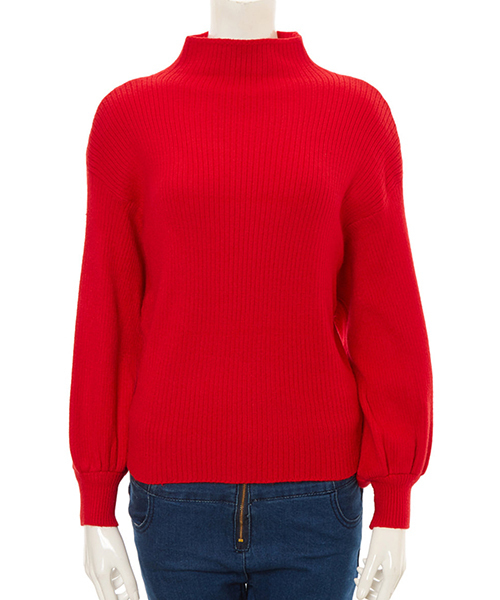 fifth（フィフス）の「ハイネックドルマンニット（ニット/セーター・レディース・ホワイト/ブラック/グレー/レッド・MEDIUM）」の4枚目の写真