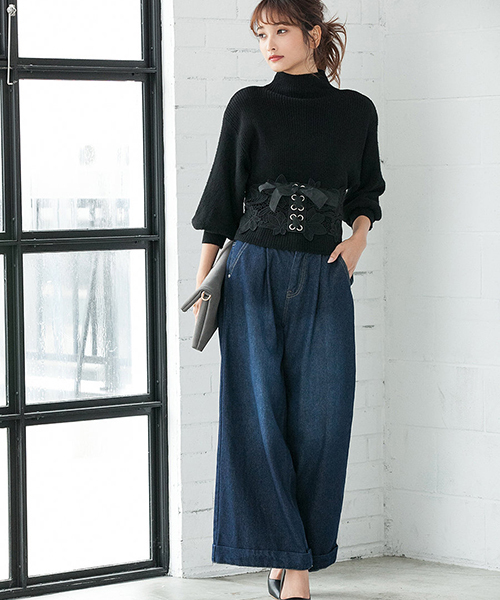 fifth（フィフス）の「ハイネックドルマンニット（ニット/セーター・レディース・ホワイト/ブラック/グレー/レッド・MEDIUM）」の10枚目の写真