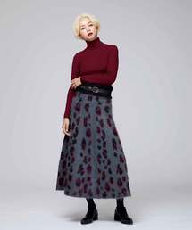 Velvet BY NOISE MAKER | モヘアジャガード2wayロングスカート(スカート)