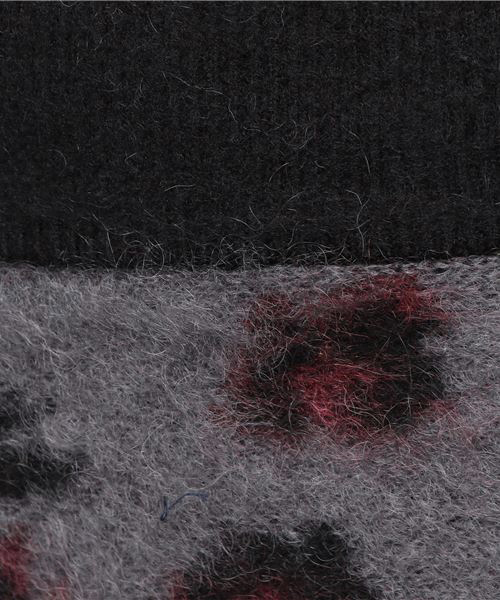 Velvet BY NOISE MAKER（ベルベッドバイノイズメーカー）の「モヘアジャガード2wayロングスカート（スカート・レディース・チャコールグレー/キャメル・FREE）」の8枚目の写真