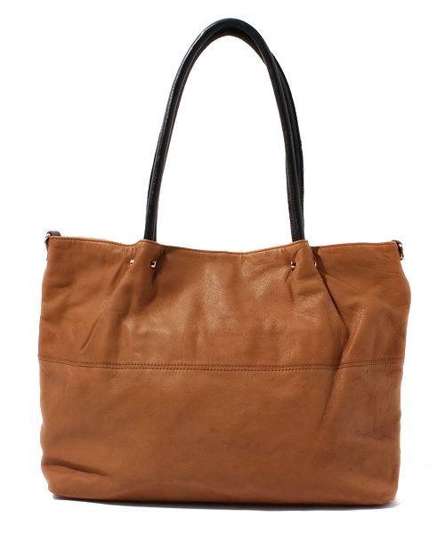 NANO universe（ナノユニバース）の「プレーンレザートートバッグ（トートバッグ・メンズ・ブラック/グレー/ブラウン/ダークブラウン/ライトブラウン/グリーン/カーキ/ブルー/レッド・FREE）」の4枚目の写真