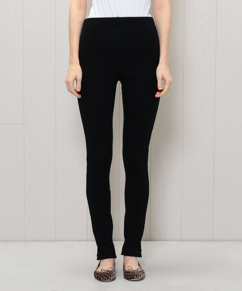 H　BEAUTY&YOUTH UNITED ARROWS（エイチビューティーアンドユースユナイテッドアローズ）の「＜H＞RIBLEGGINGS/レギンス（レギンス/スパッツ・レディース・ブラック/グレー/ダークブラウン/ナチュラル/オフホワイト・FREE）」の6枚目の写真