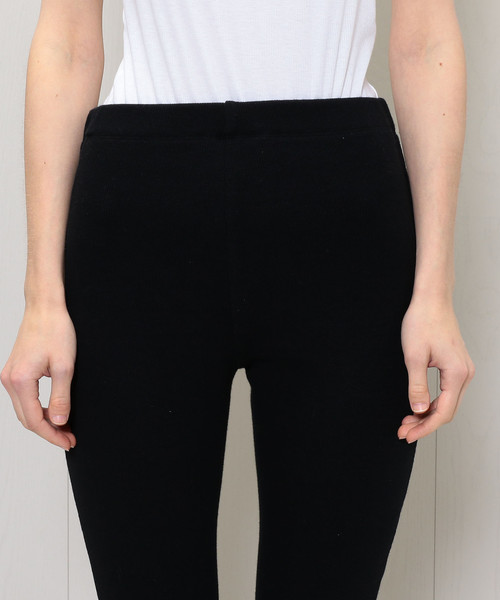H　BEAUTY&YOUTH UNITED ARROWS（エイチビューティーアンドユースユナイテッドアローズ）の「＜H＞RIBLEGGINGS/レギンス（レギンス/スパッツ・レディース・ブラック/グレー/ダークブラウン/ナチュラル/オフホワイト・FREE）」の13枚目の写真