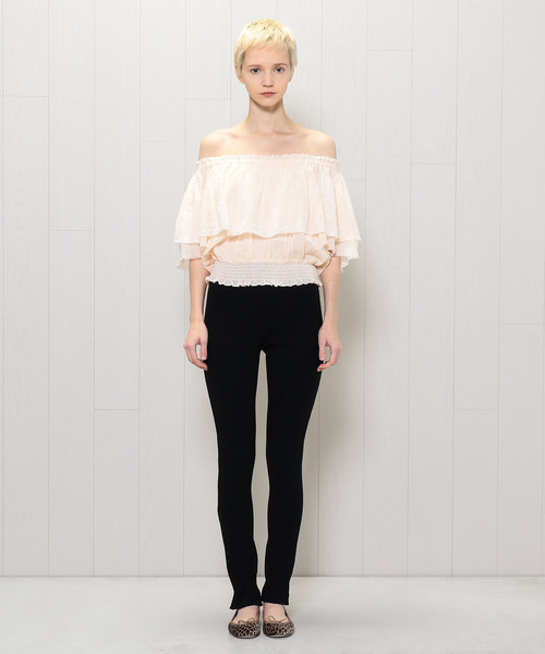 H　BEAUTY&YOUTH UNITED ARROWS（エイチビューティーアンドユースユナイテッドアローズ）の「＜H＞RIBLEGGINGS/レギンス（レギンス/スパッツ・レディース・ブラック/グレー/ダークブラウン/ナチュラル/オフホワイト・FREE）」の17枚目の写真