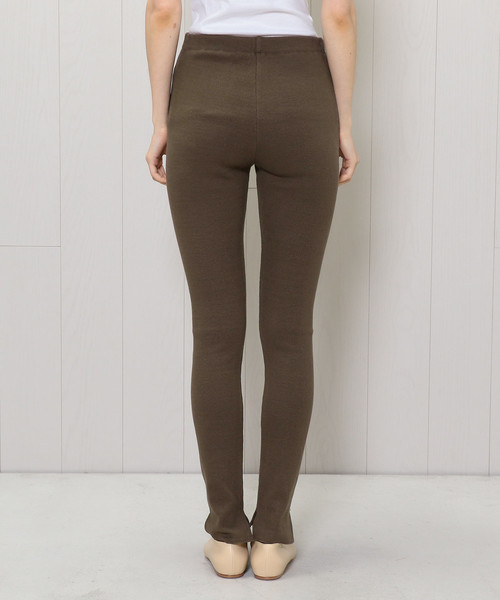 H　BEAUTY&YOUTH UNITED ARROWS（エイチビューティーアンドユースユナイテッドアローズ）の「＜H＞RIBLEGGINGS/レギンス（レギンス/スパッツ・レディース・ブラック/グレー/ダークブラウン/ナチュラル/オフホワイト・FREE）」の10枚目の写真