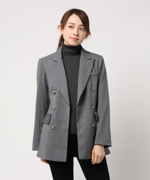 451◇ベストドッキングテーラージャケット axes femme アクシーズ 
