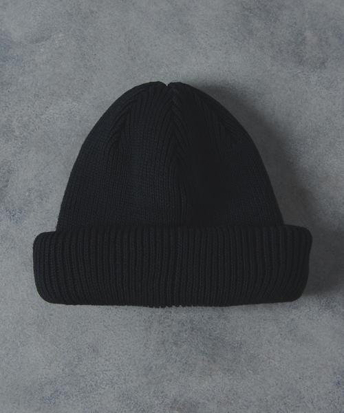 KIJIMA TAKAYUKI(キジマ タカユキ)の「<KIJIMA TAKAYUKI(キジマ タカユキ)> WATCH CAP(ニットキャップ/ビーニー・メンズ・ブラック/ネイビー・FREE)」の2枚目の写真