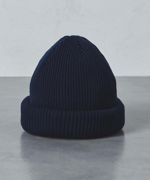 KIJIMA TAKAYUKI(キジマ タカユキ)の「<KIJIMA TAKAYUKI(キジマ タカユキ)> WATCH CAP(ニットキャップ/ビーニー・メンズ・ブラック/ネイビー・FREE)」の5枚目の写真