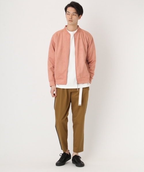niko and...（ニコアンド）の「Nストレッチスウェードブルゾン【niko and ...】（ブルゾン・メンズ・グリーン/ベージュ/ピンク・MEDIUM/LARGE）」の20枚目の写真