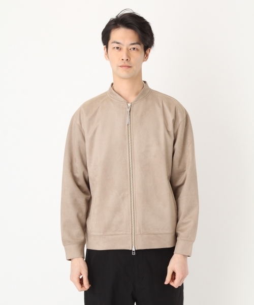 niko and...（ニコアンド）の「Nストレッチスウェードブルゾン【niko and ...】（ブルゾン・メンズ・グリーン/ベージュ/ピンク・MEDIUM/LARGE）」の17枚目の写真