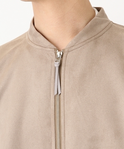 niko and...（ニコアンド）の「Nストレッチスウェードブルゾン【niko and ...】（ブルゾン・メンズ・グリーン/ベージュ/ピンク・MEDIUM/LARGE）」の14枚目の写真