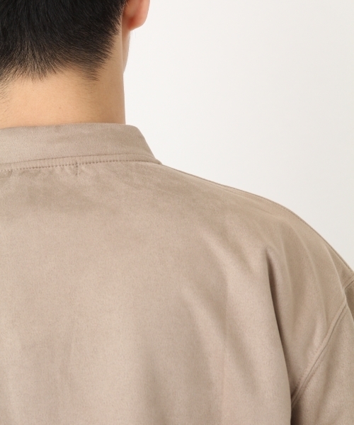 niko and...（ニコアンド）の「Nストレッチスウェードブルゾン【niko and ...】（ブルゾン・メンズ・グリーン/ベージュ/ピンク・MEDIUM/LARGE）」の10枚目の写真